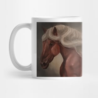 Flaxen Chestnut Horse with Lots of Hair Mug